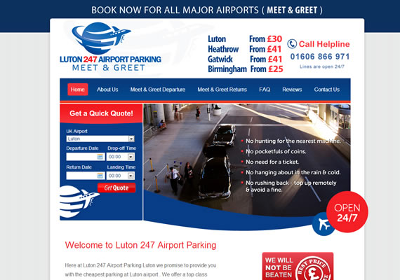 Here at Luton 247 Airport Parking Luton we promise to provide you with the cheapest parking at Luton airport. <a href='http://www.luton247airportparking.co.uk'>visit</a>
